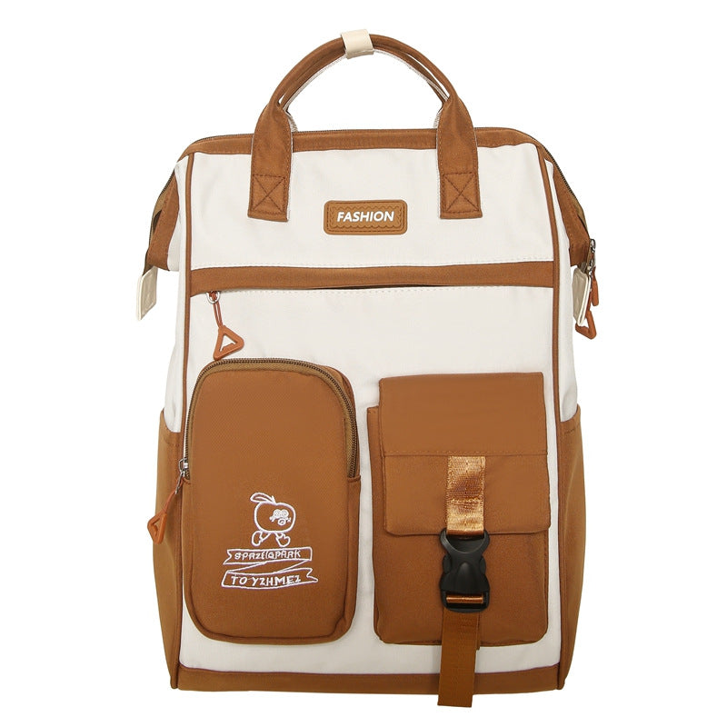 High-capacity Student Backpack In Instagram-style Design