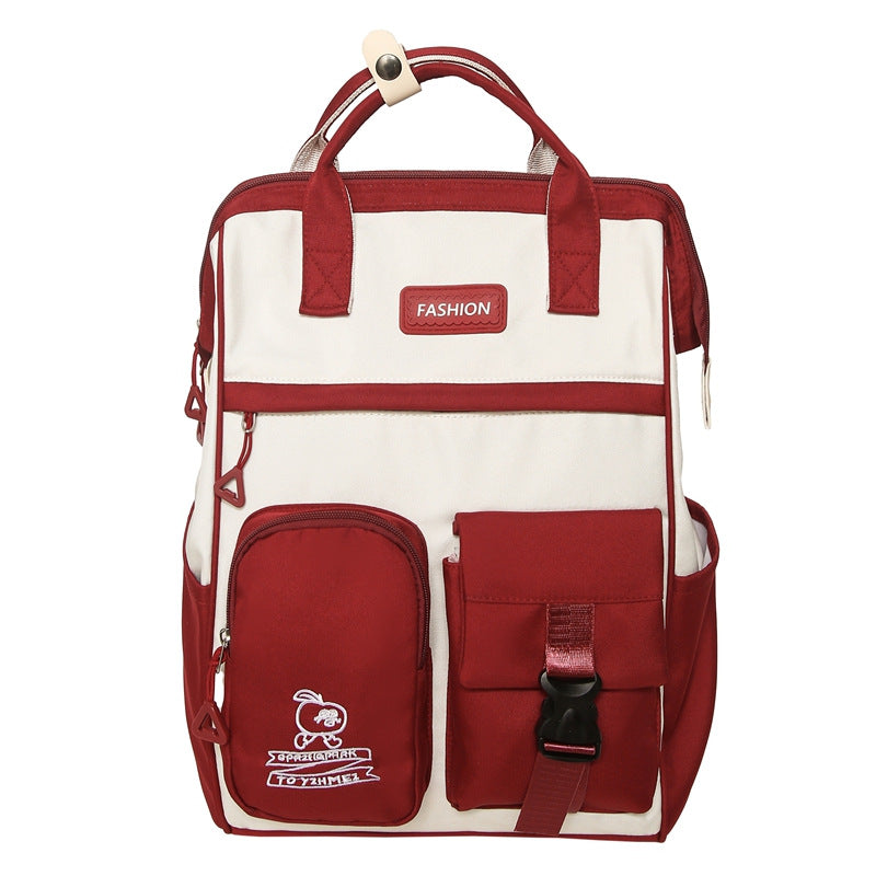 High-capacity Student Backpack In Instagram-style Design