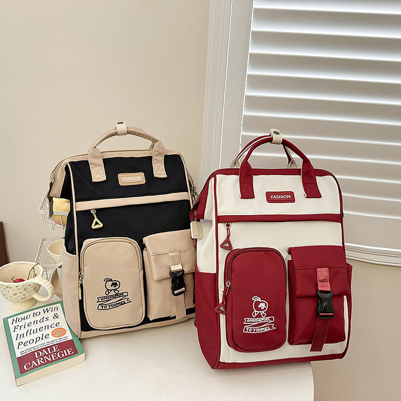 High-capacity Student Backpack In Instagram-style Design